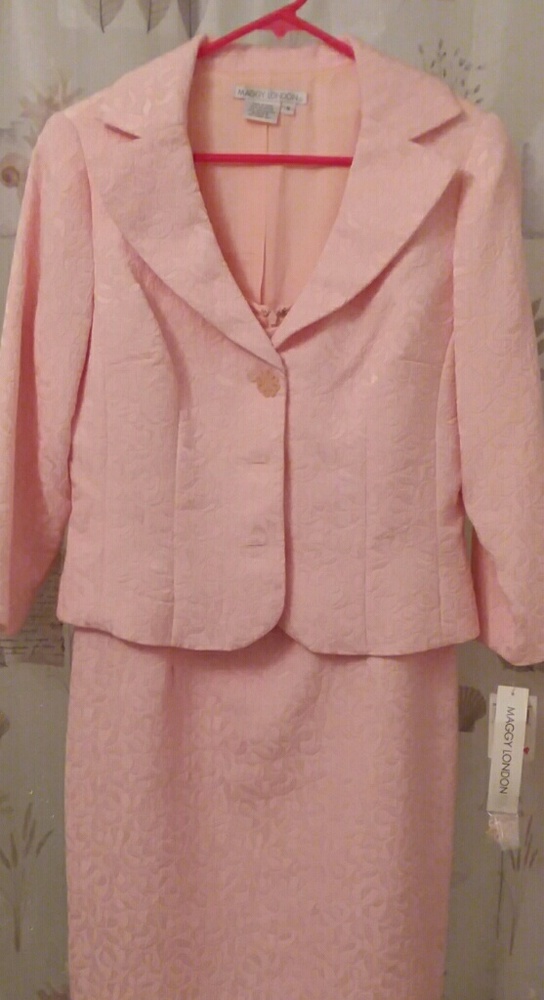 Maggy London Dress & Jacket Set sz 8
